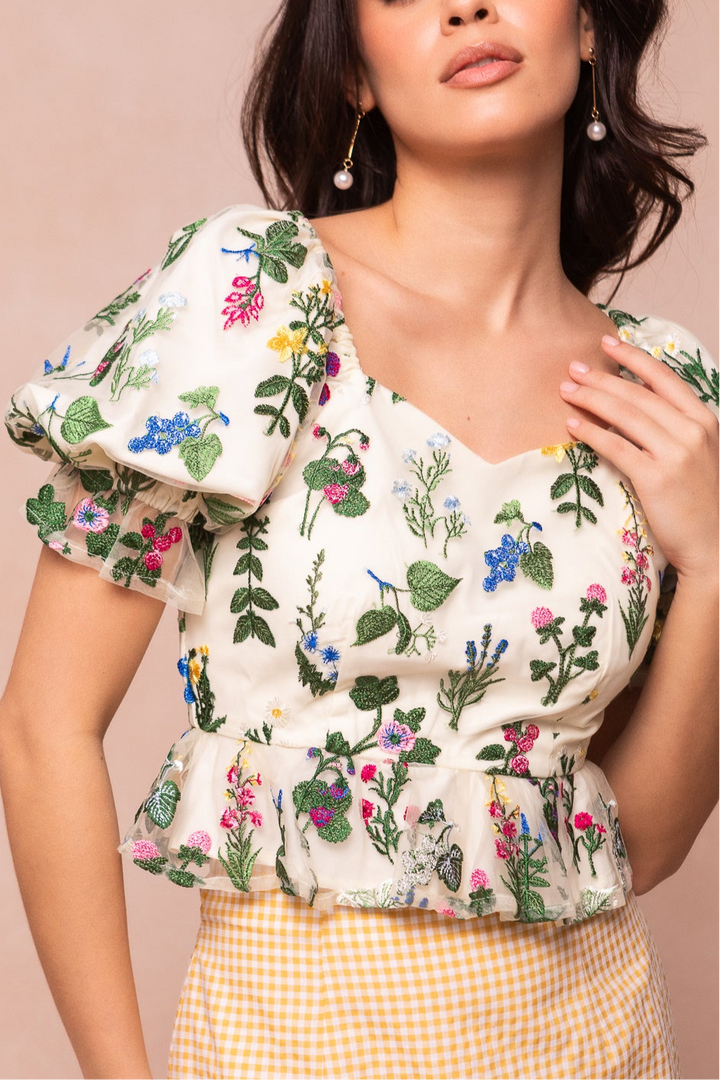 Amora Top in Multicolor Floral