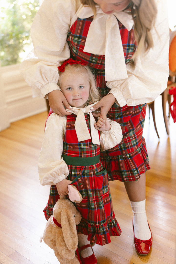 Mini Ivy Apron in Madeline Holiday Plaid Cotton