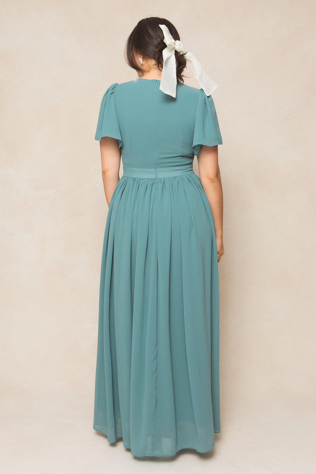 Abbie Dress in Seaglass Chiffon