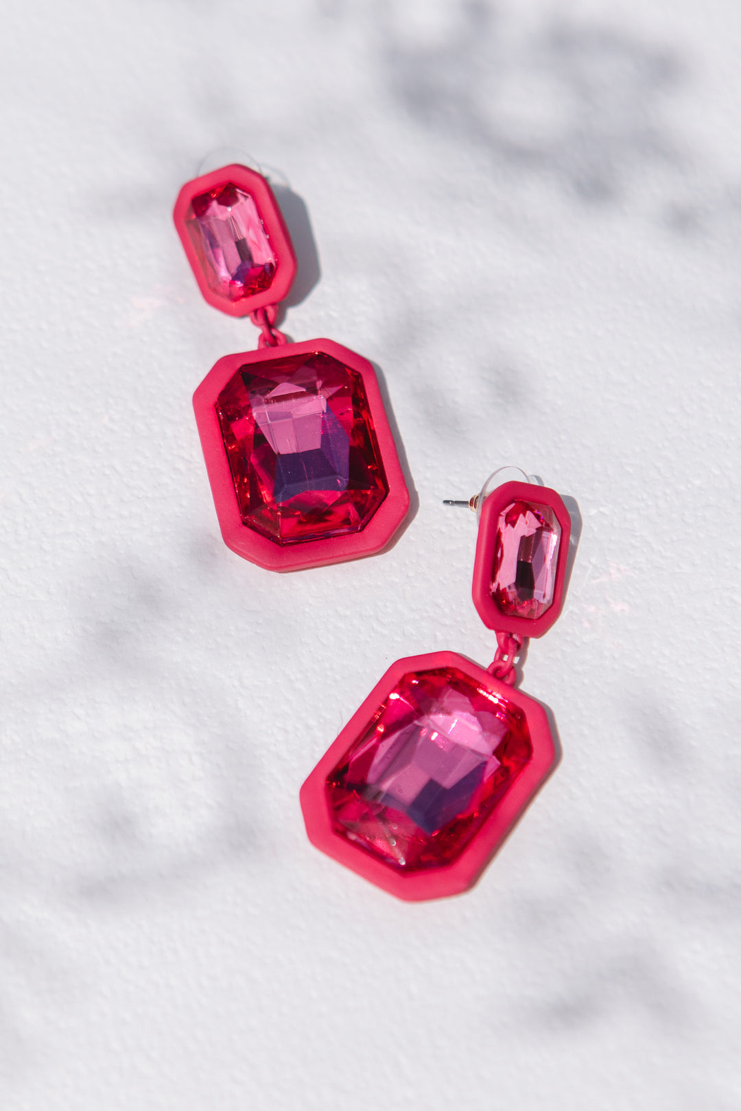 Pink Jewel Earrings