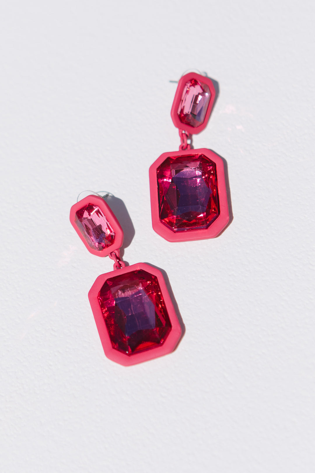 Pink Jewel Earrings