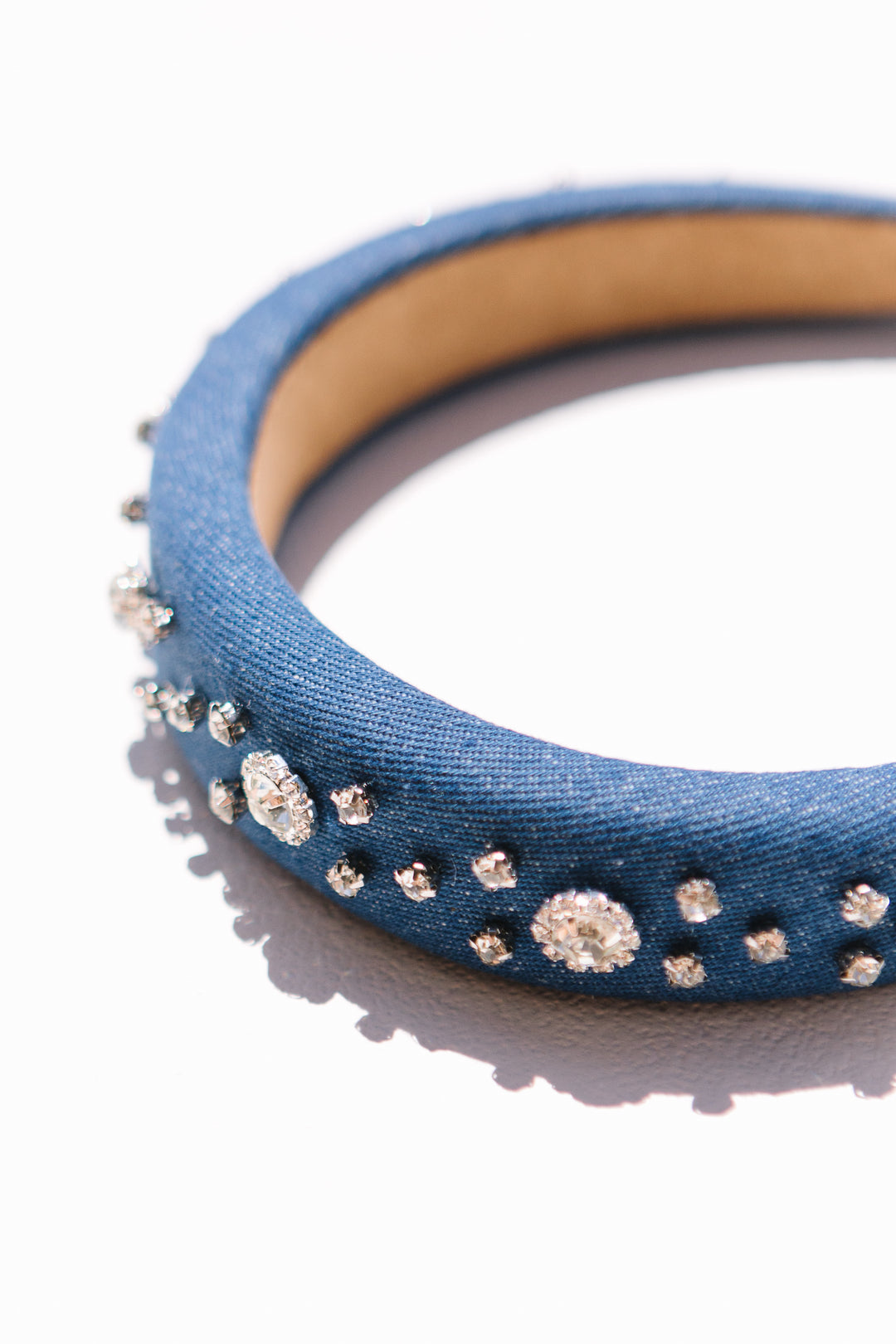 Denim Embellished Headband