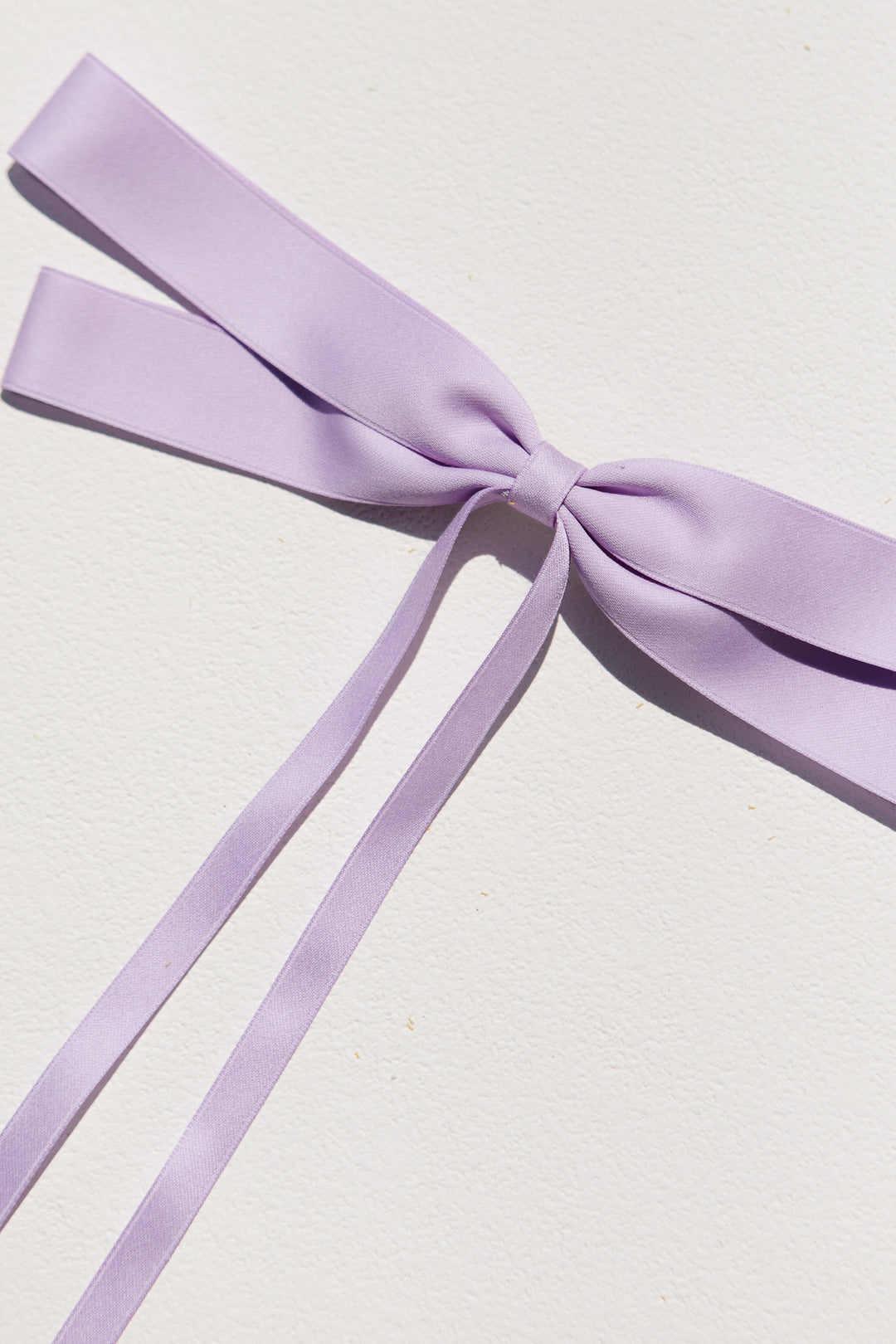 Purple Ribbon Flat Bow Clip