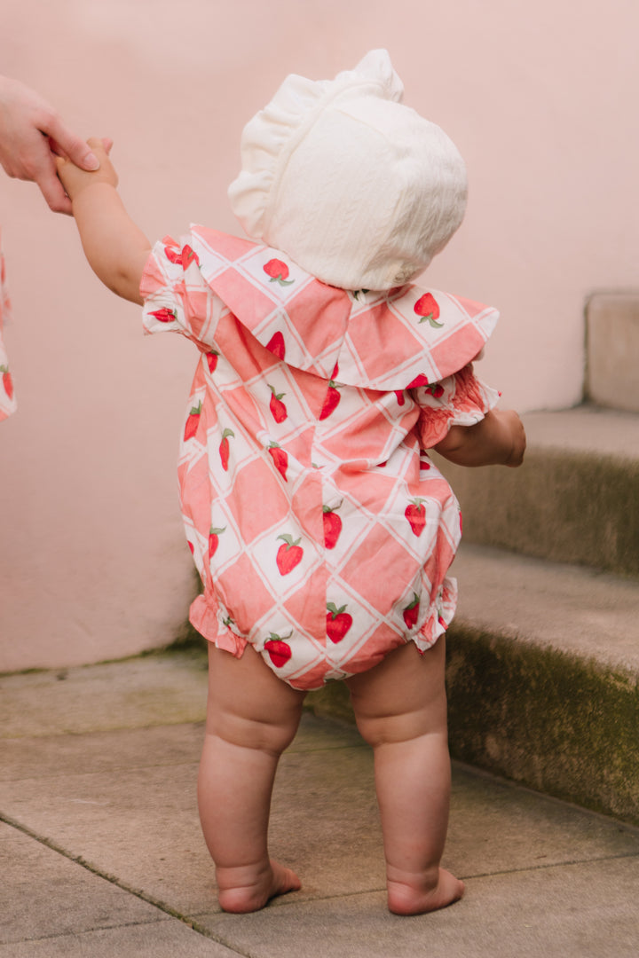 Baby Alice Romper in Strawberry