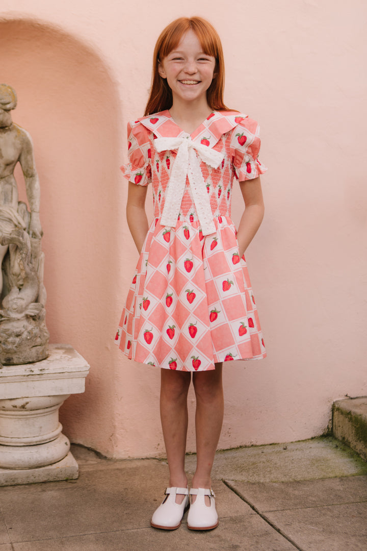 Mini Alice Dress in Strawberry