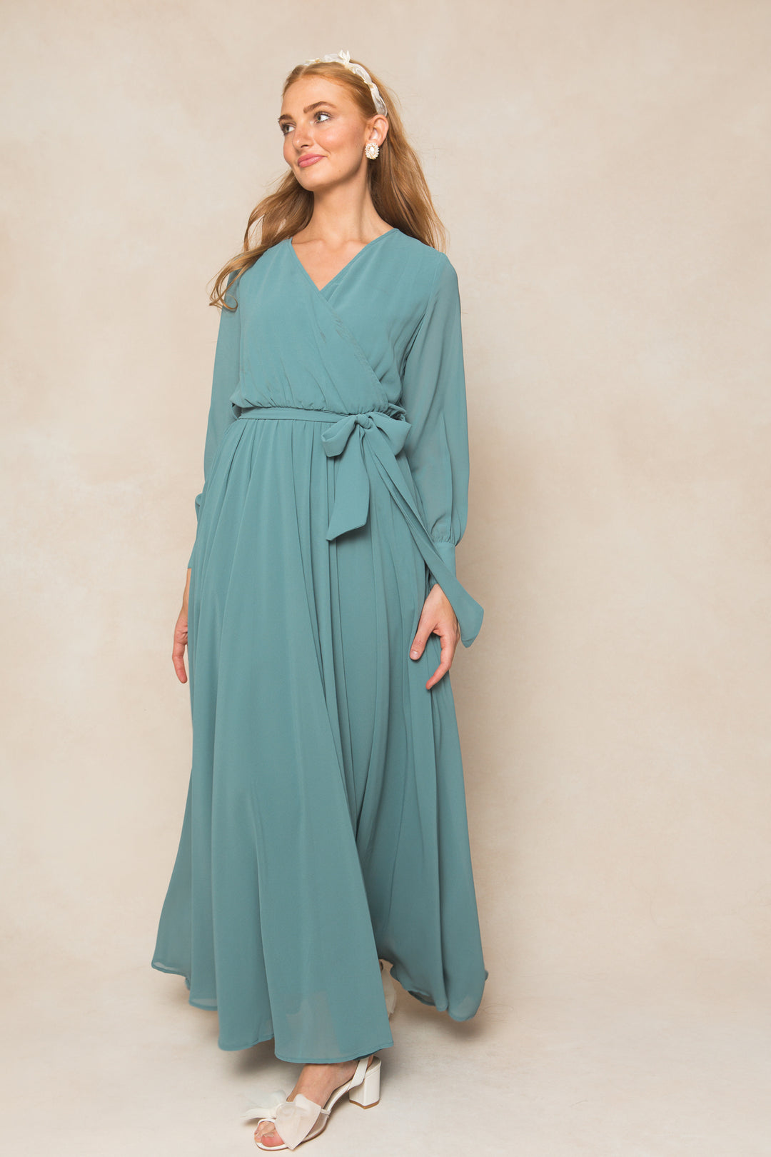 Andie Dress in Seaglass Chiffon