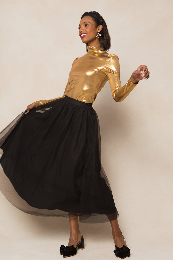 Aren Top in Metallic Gold - FINAL SALE