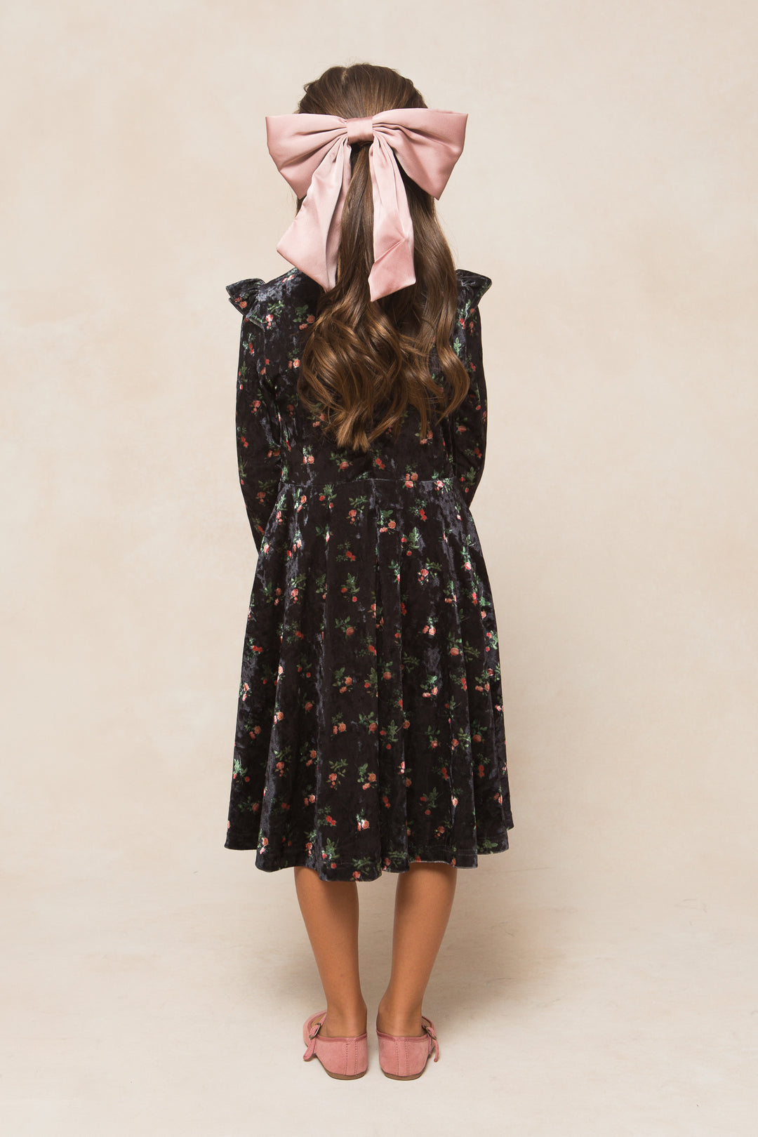 Mini Ari Dress in Velvet Floral - FINAL SALE