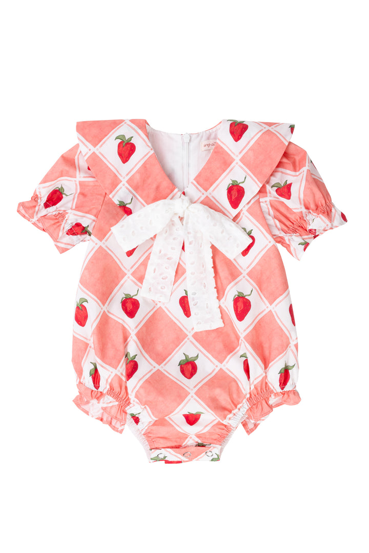 Baby Alice Romper in Strawberry