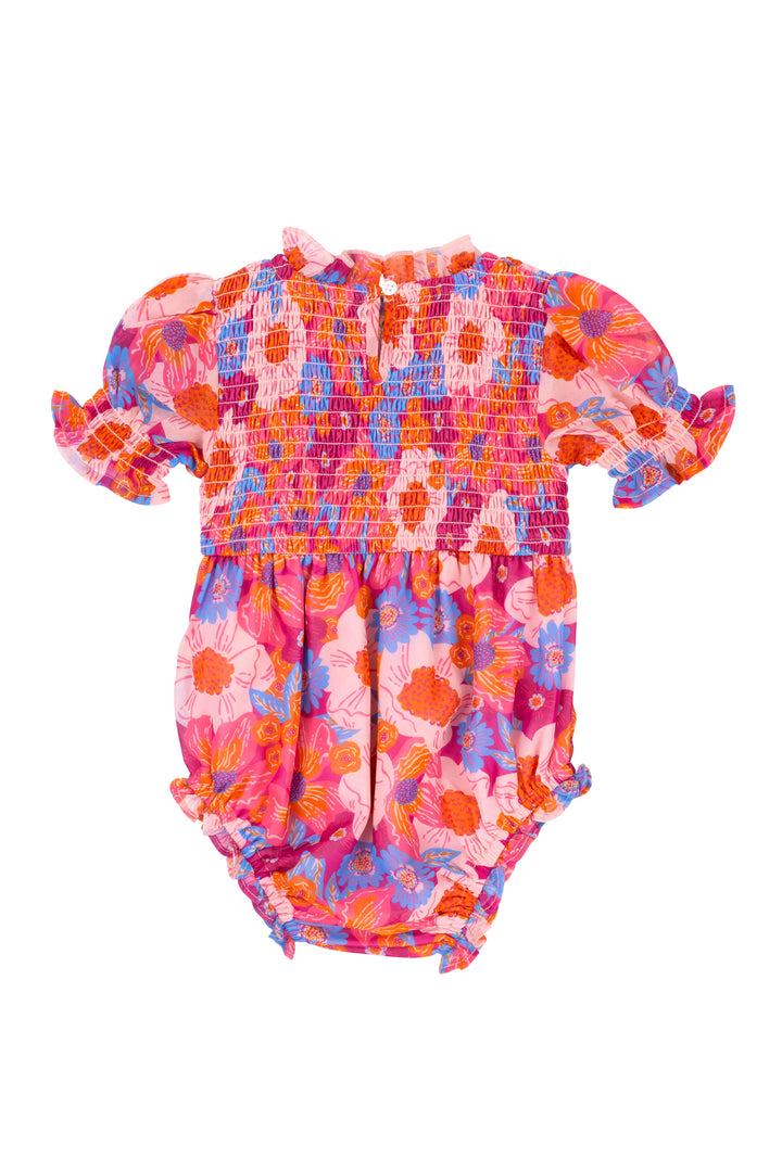 Baby Cordelia Romper in Pink Floral
