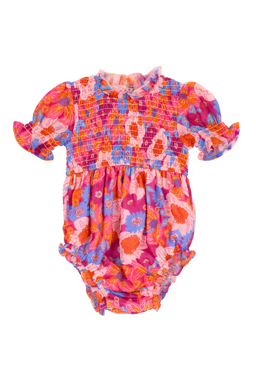 Baby Cordelia Romper in Pink Floral