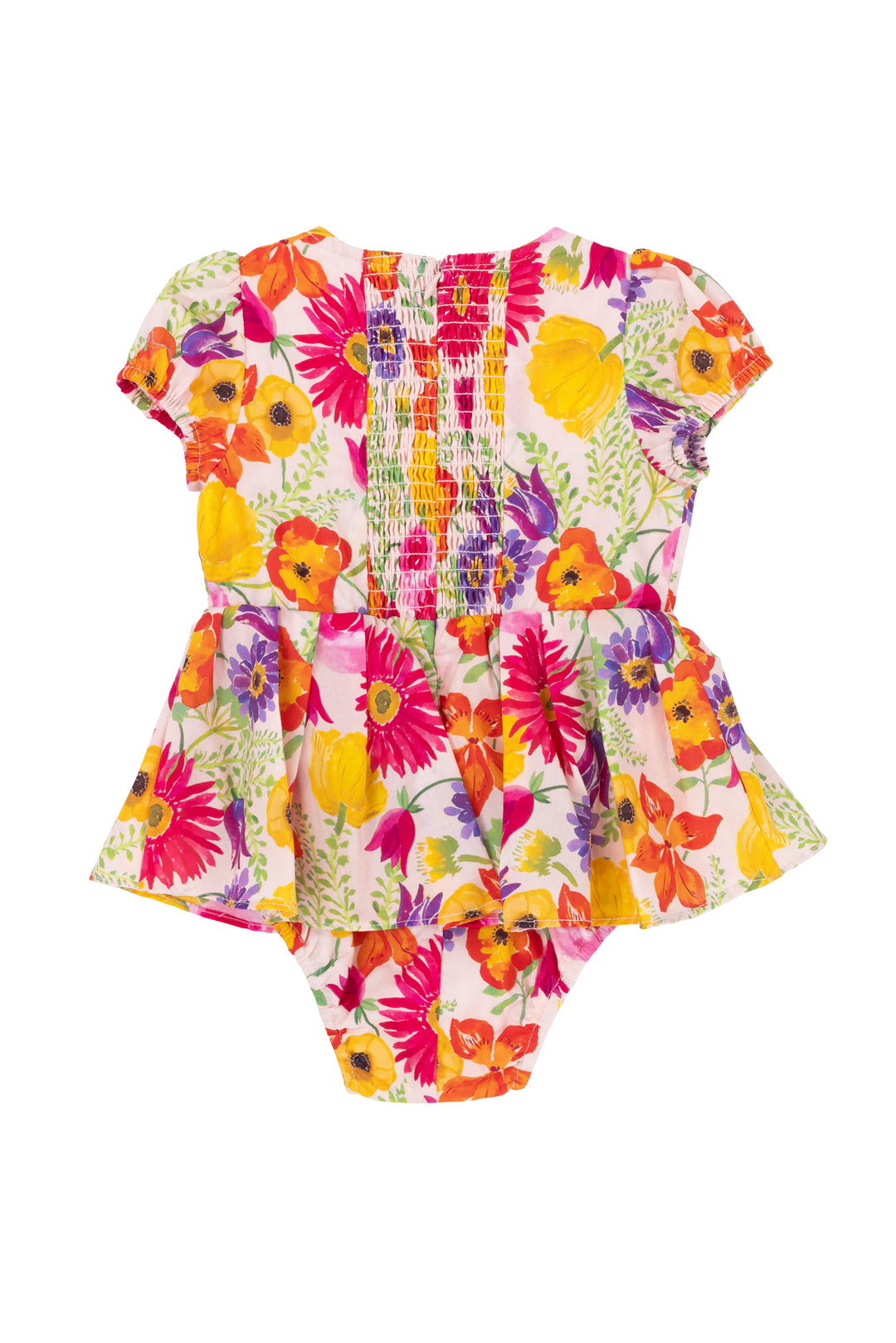 Baby Fleur Skirted Romper in Multicolor Floral