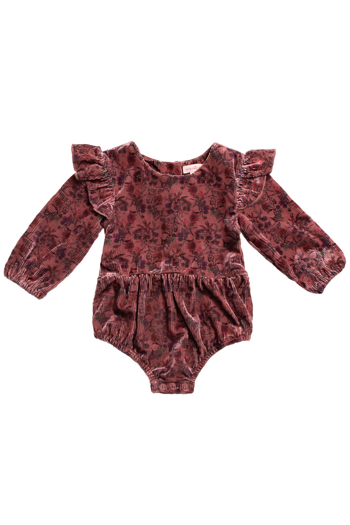 Baby La La Lady Romper in Pink Floral - FINAL SALE