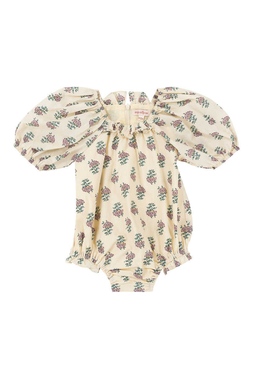 Baby Lettie Romper in Purple Floral