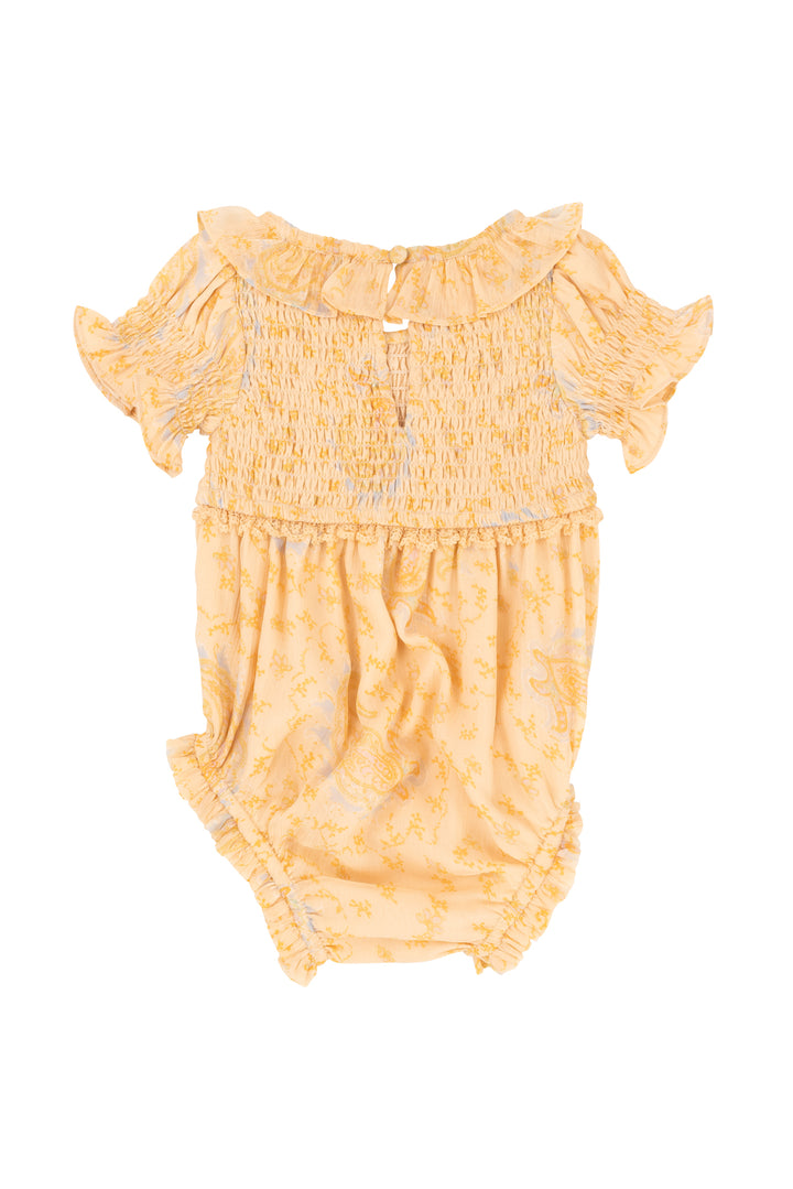 Baby Meg Romper in Yellow