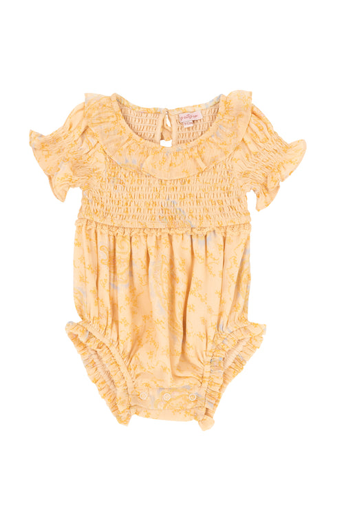 Baby Meg Romper in Yellow