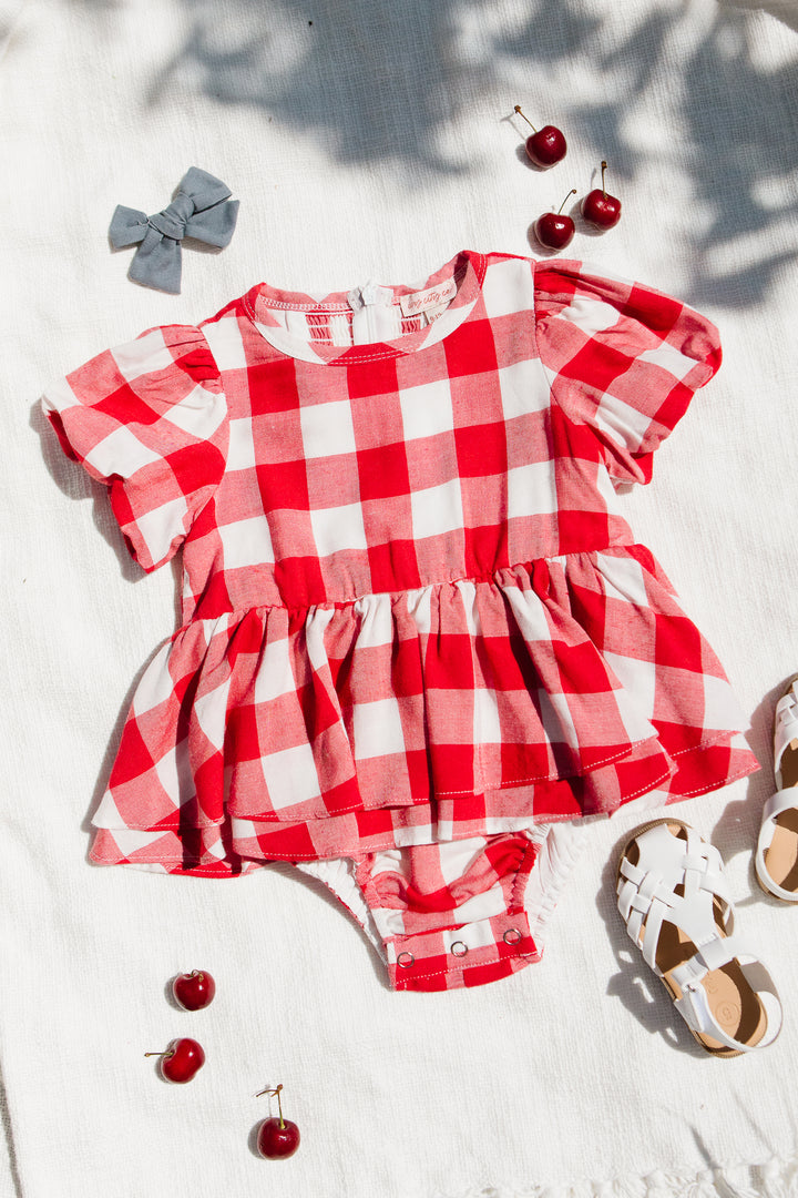 Baby Picnic Skirt Romper - FINAL SALE