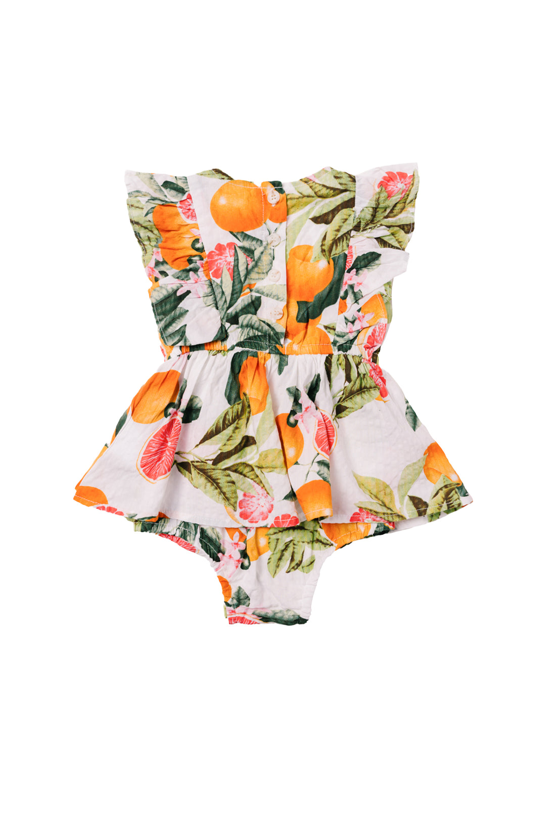 Baby Trixie Skirt Romper in Citrus