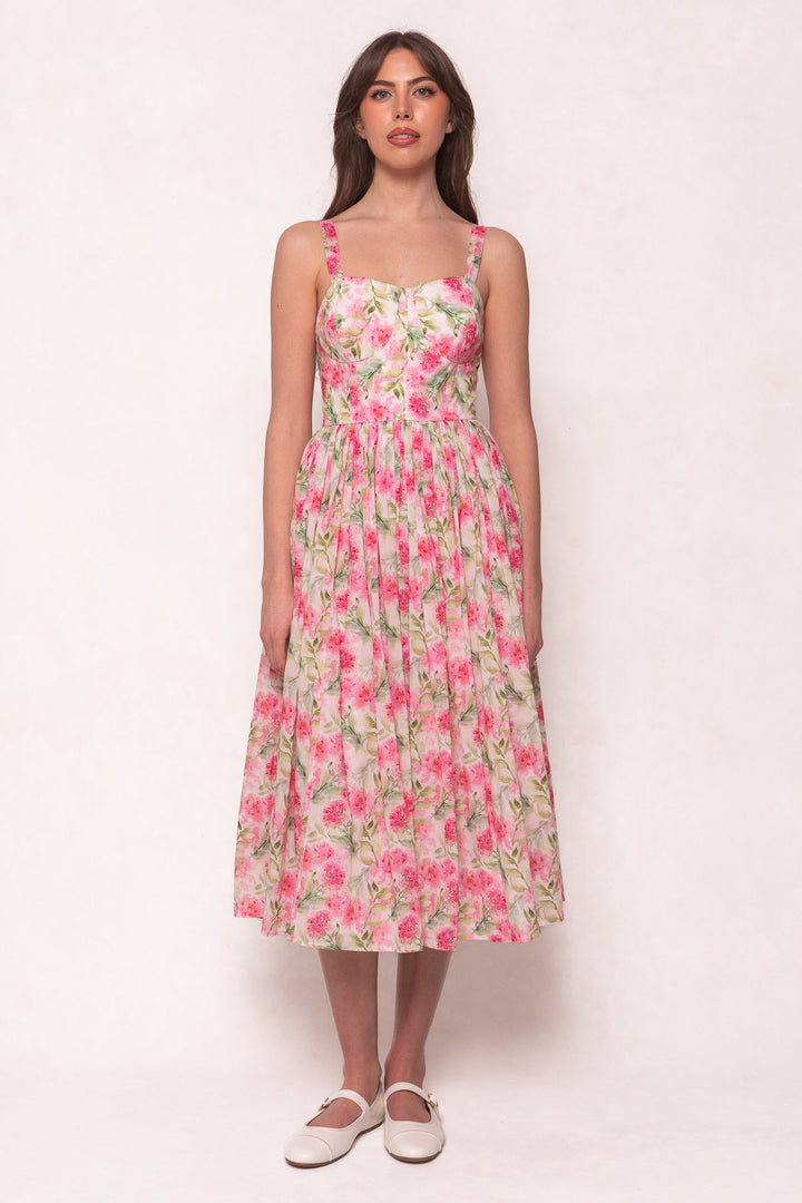 Ballerina Tank Dress in Pink Floral