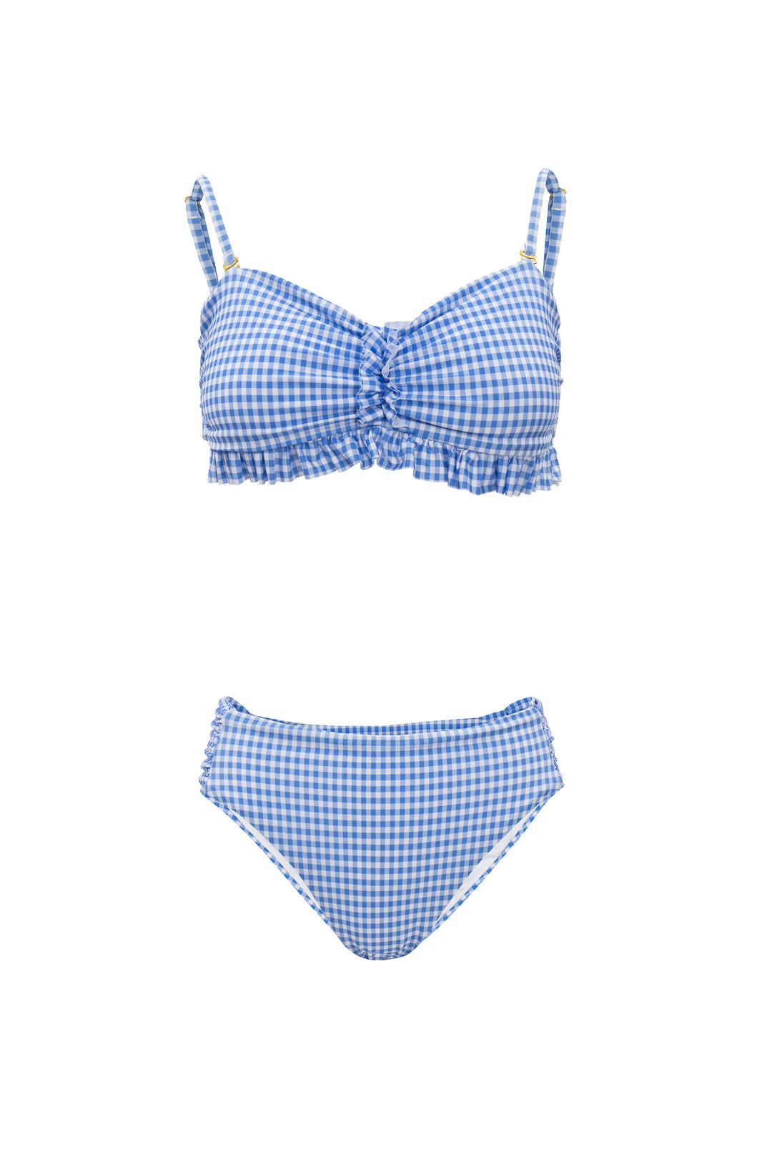 Brandi Bandeau Top in Blakely Gingham