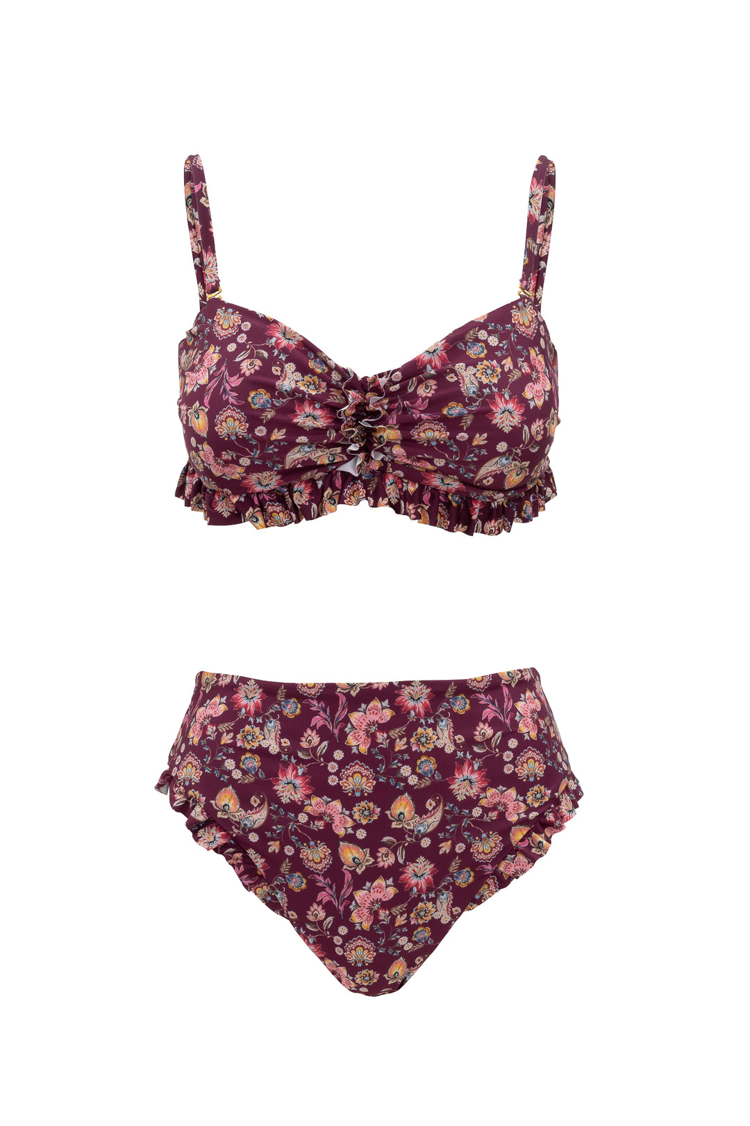 High Waist Ruffle Bottom in Stephanie Floral