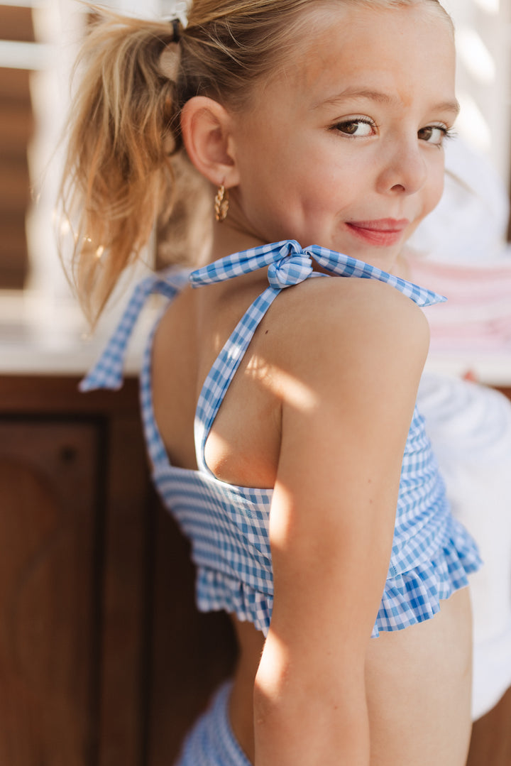Mini Brandi Bandeau Top in Blakely Gingham