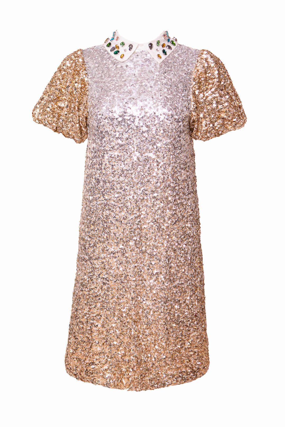 Bedazzle Dress in Metallic Sequin