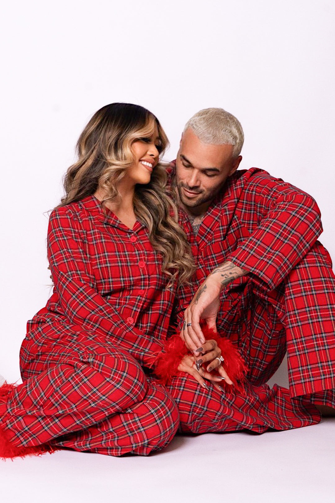 Mens Benjamin Pajama Set in Holiday Plaid - FINAL SALE