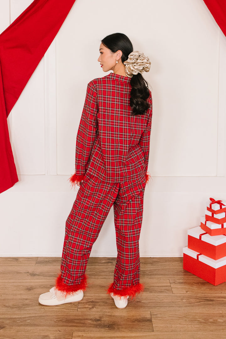 Benjamin Pajama Set in Holiday Plaid