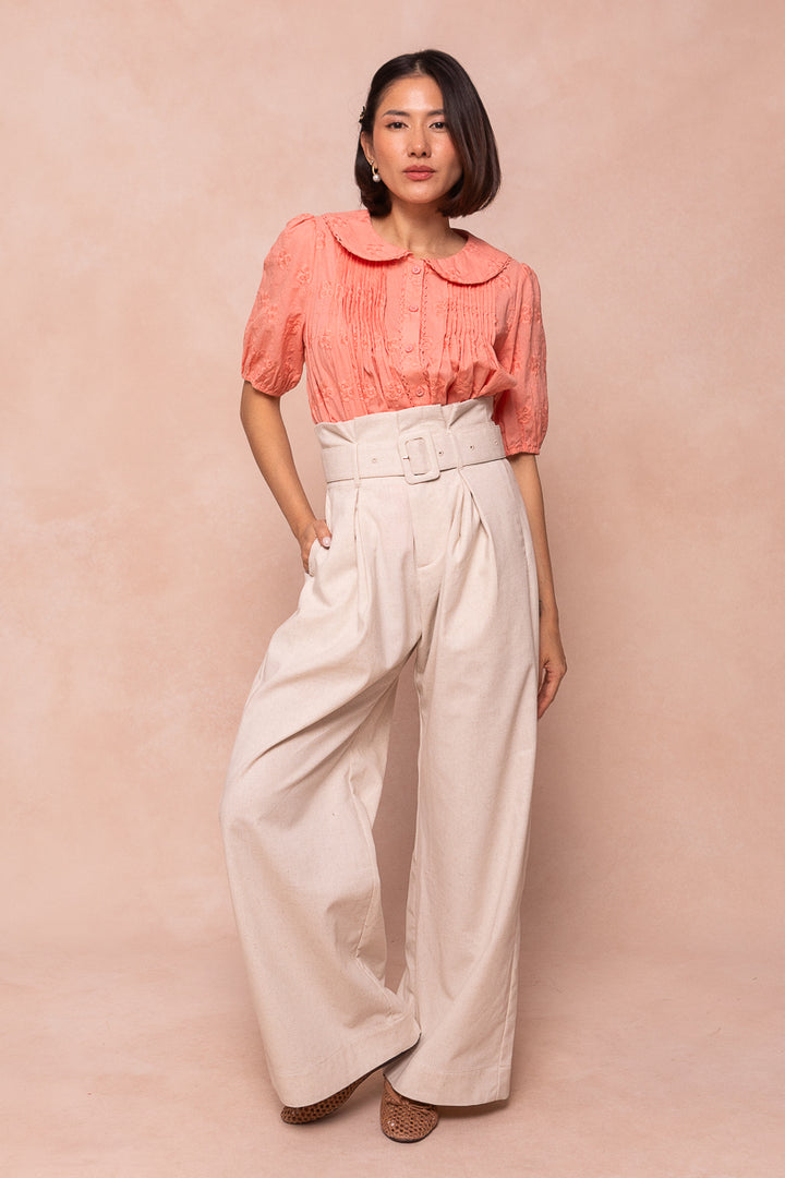 Betty Blouse in Coral