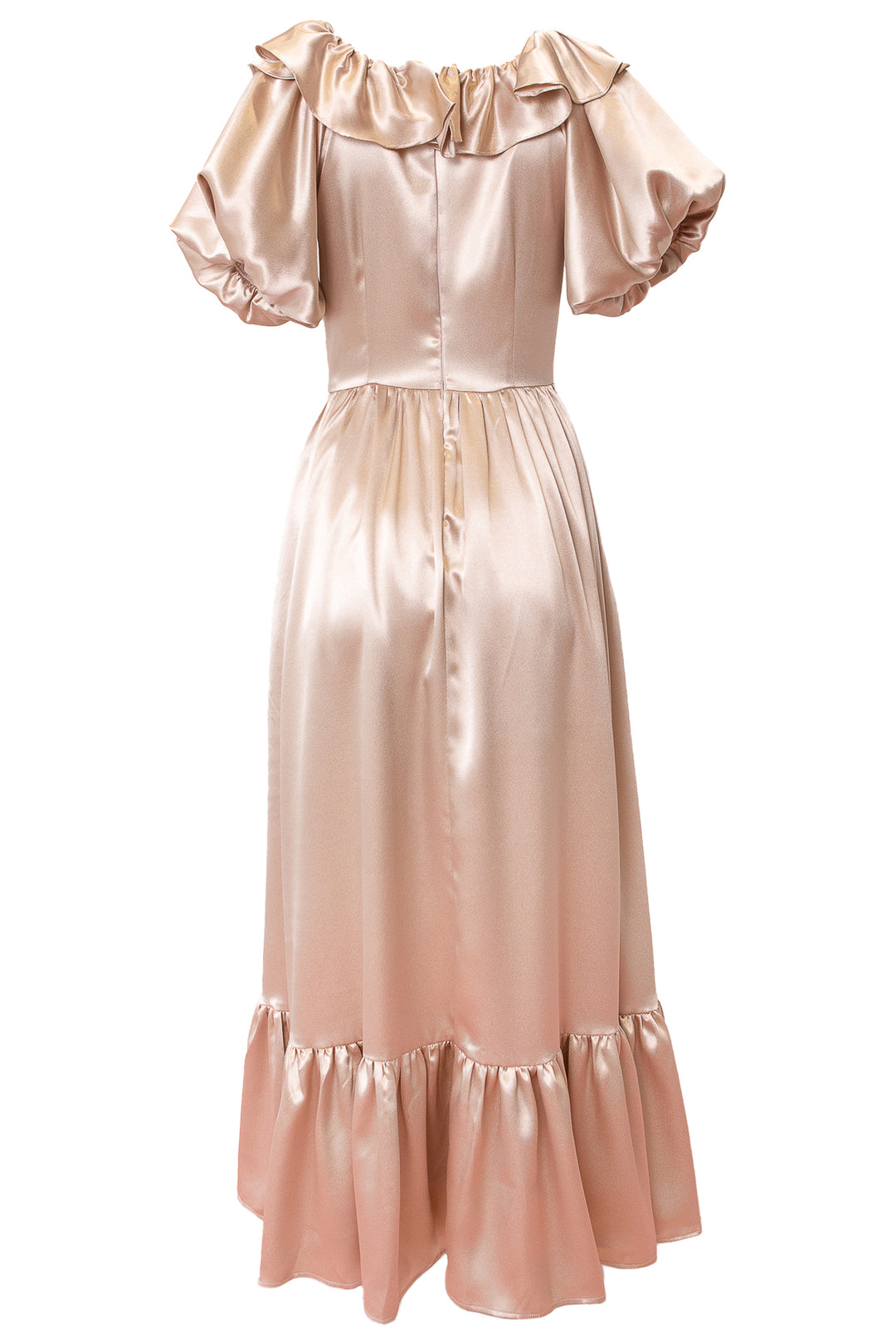 Billie Dress in Champagne Satin