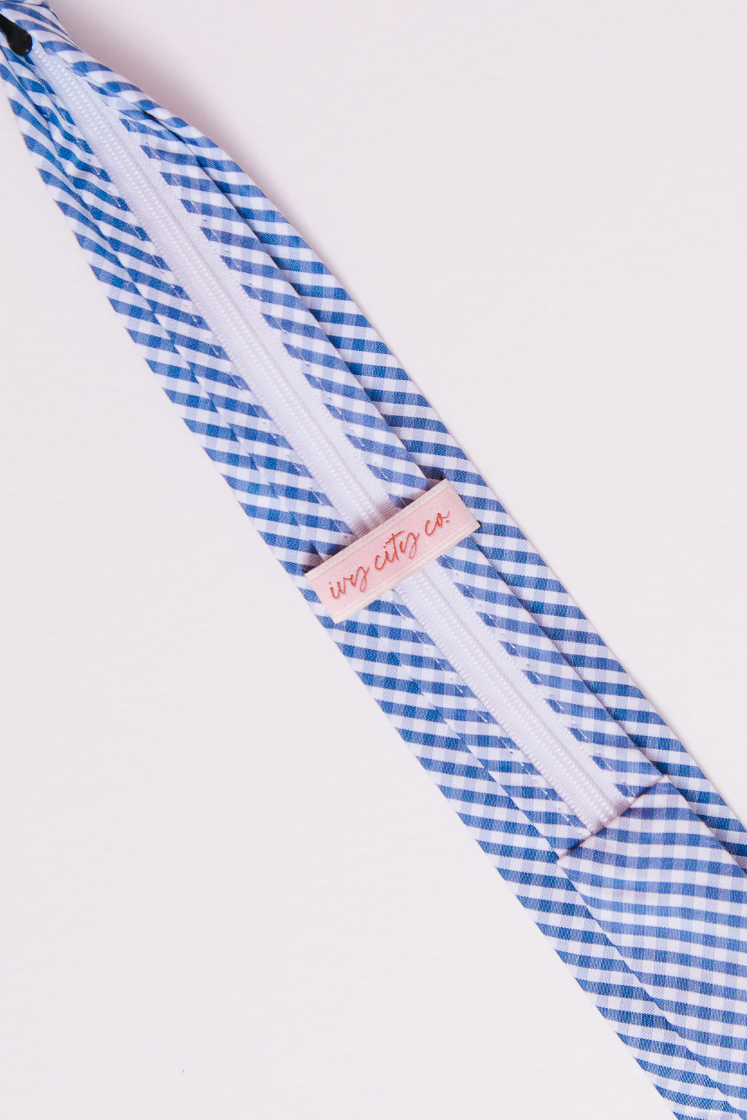 Boys Max Tie in Indie Blue Gingham - FINAL SALE