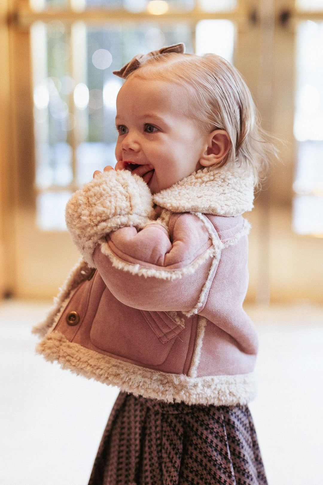 Mini Blush Coat in Pink