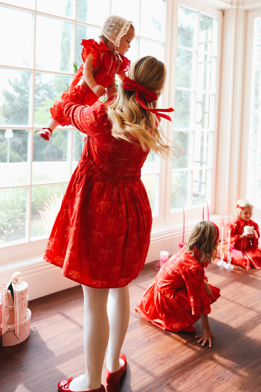 Baby Bowie Romper in Red - FINAL SALE