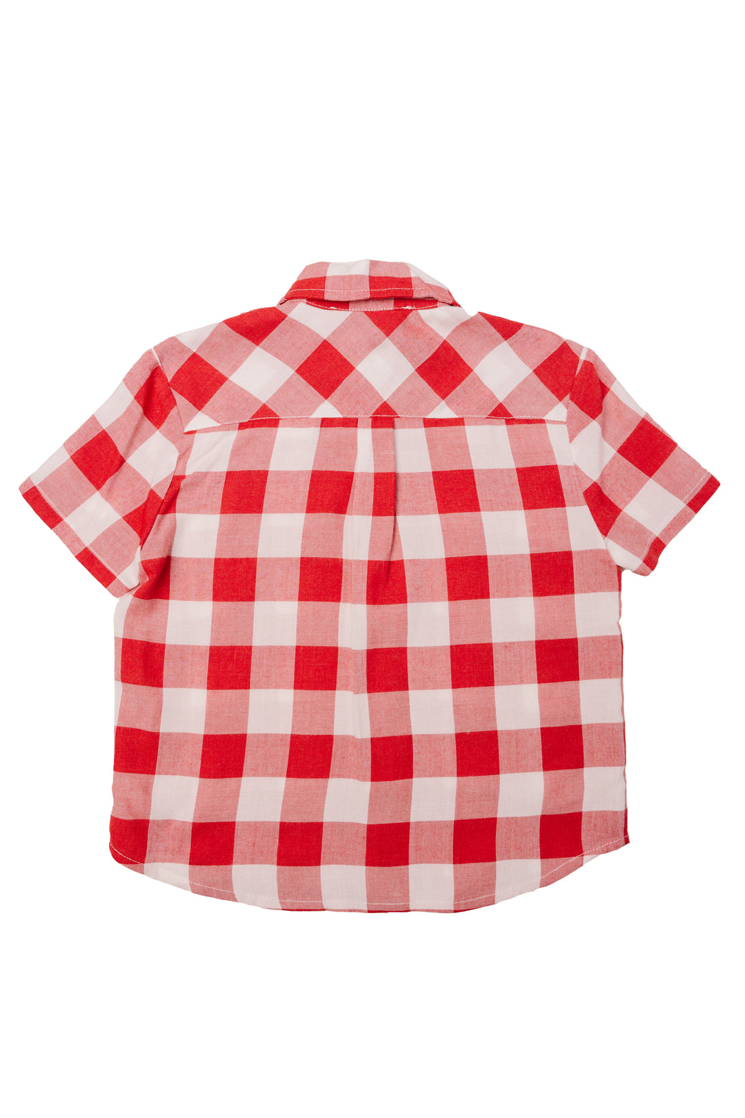 Boys James Shirt in Red Gingham - FINAL SALE