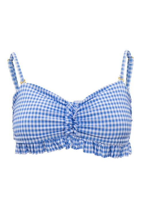 Brandi Bandeau Top in Blakely Gingham