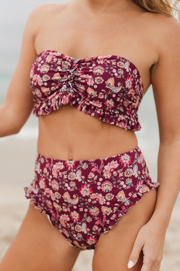 Brandi Bandeau Top in Stephanie Floral