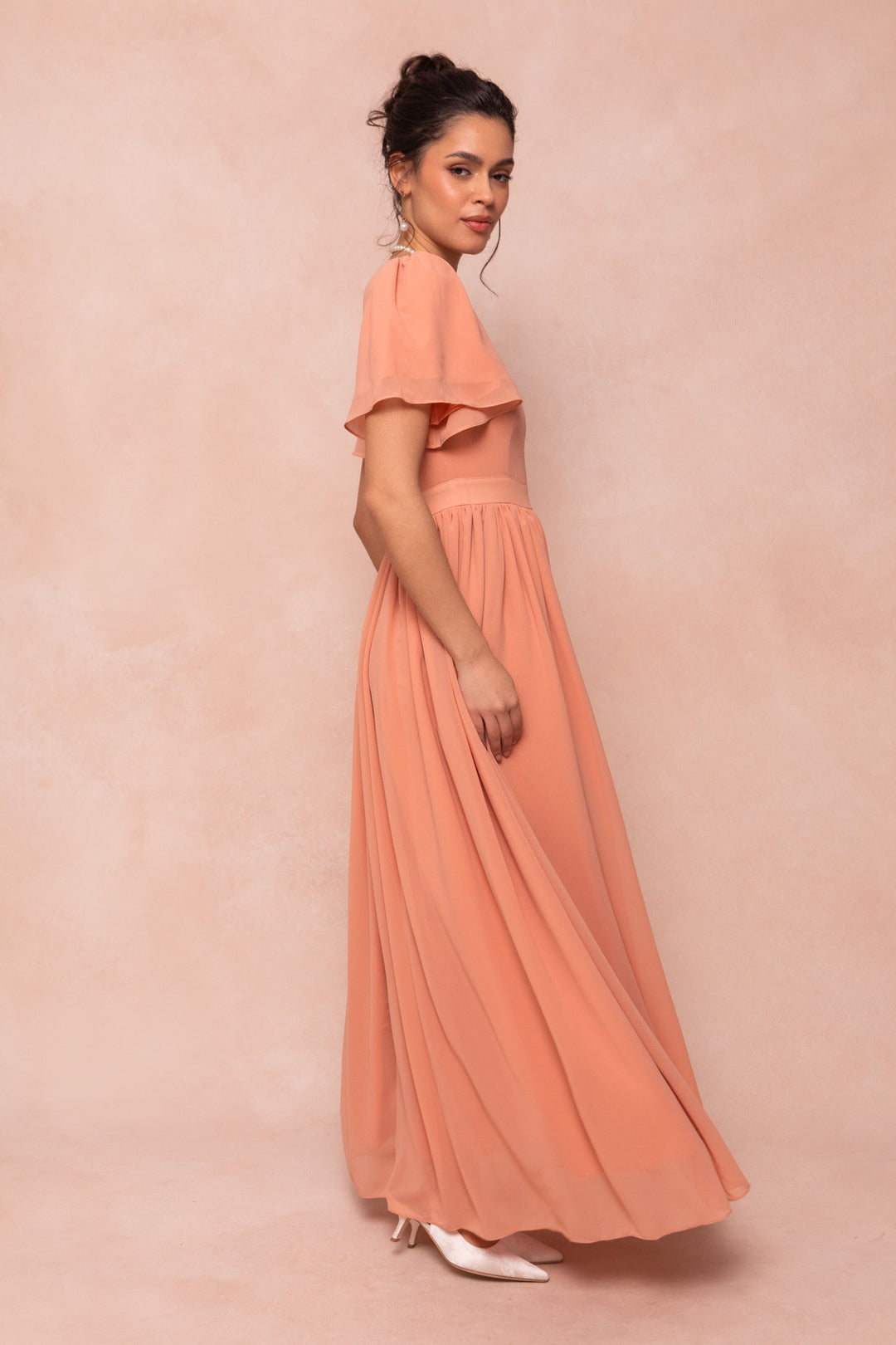 Abbie Dress in Apricot Crush