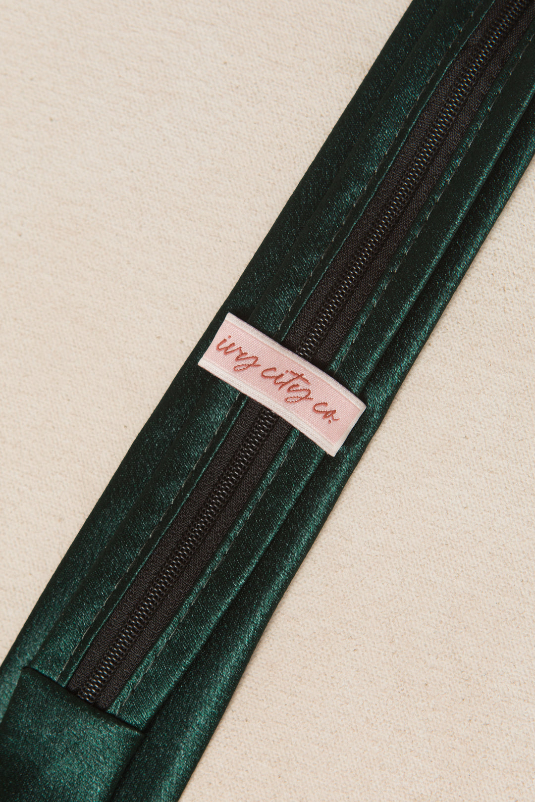 Boys Max Tie in Emerald Satin - FINAL SALE