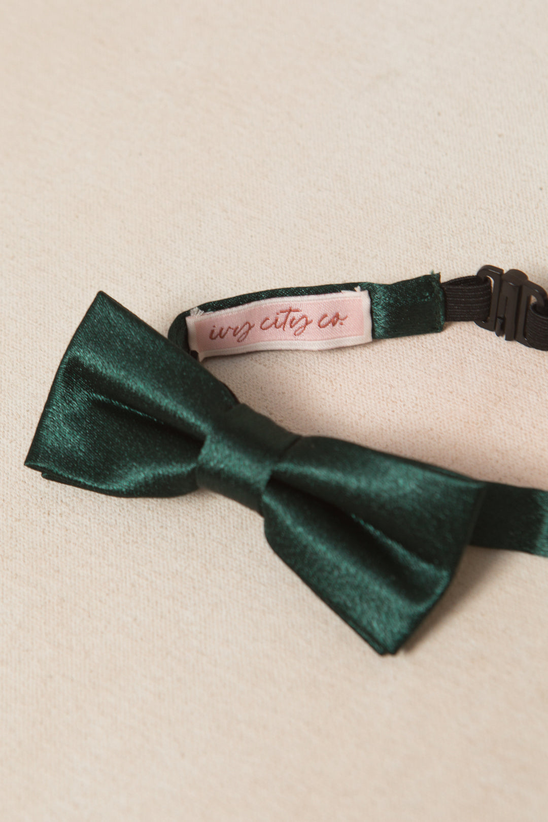 Baby Boys Henry Bow Tie in Emerald Satin