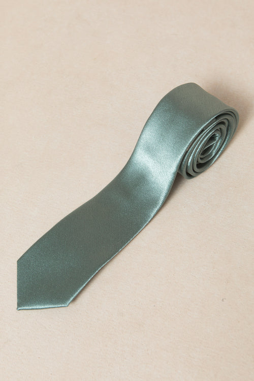 Mens Max Tie in Seaglass Satin