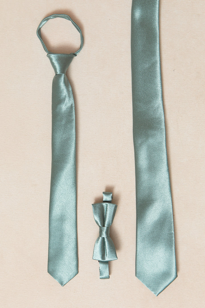 Mens Max Tie in Seaglass Satin