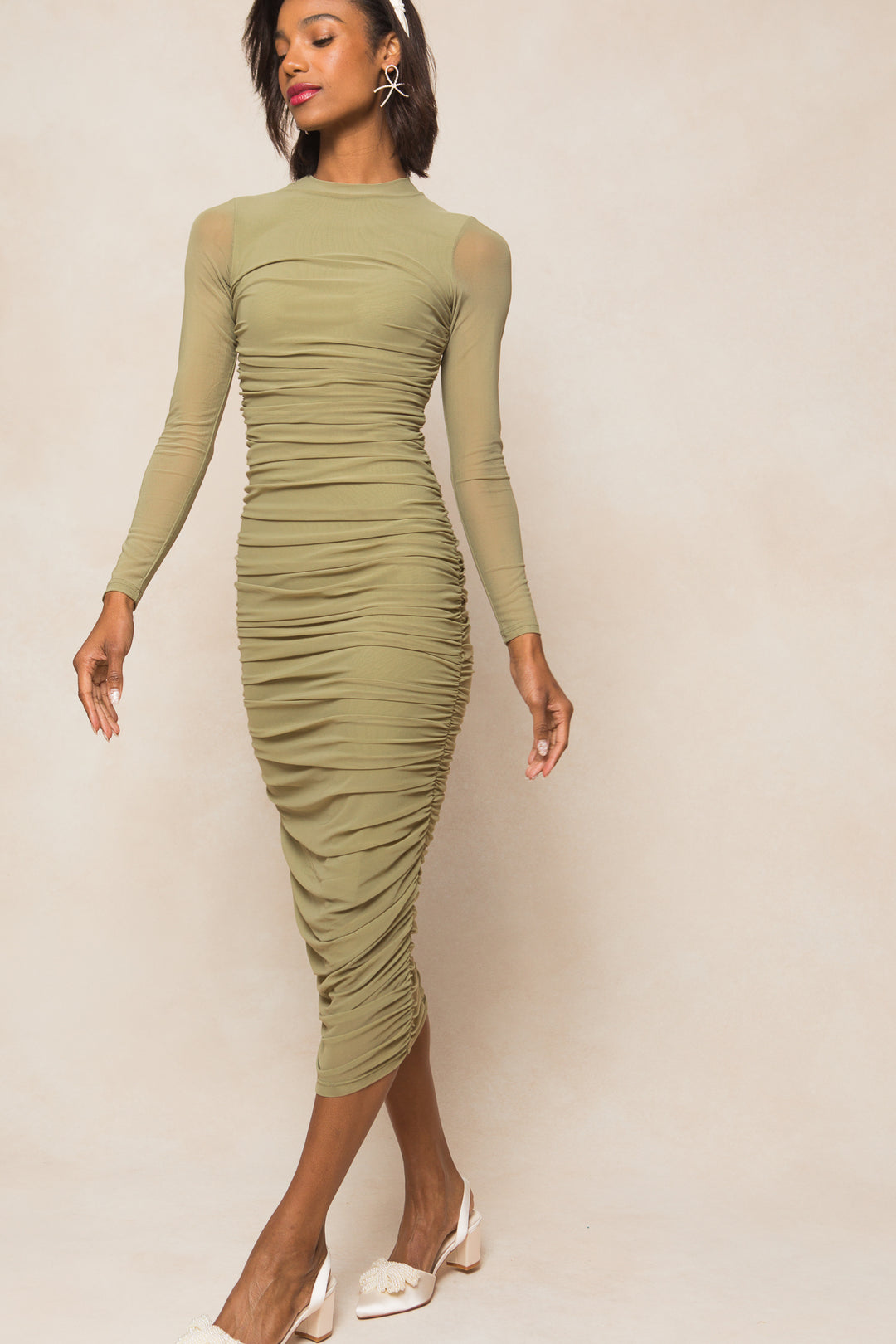 Brynn Dress in Olive - FINAL SALE