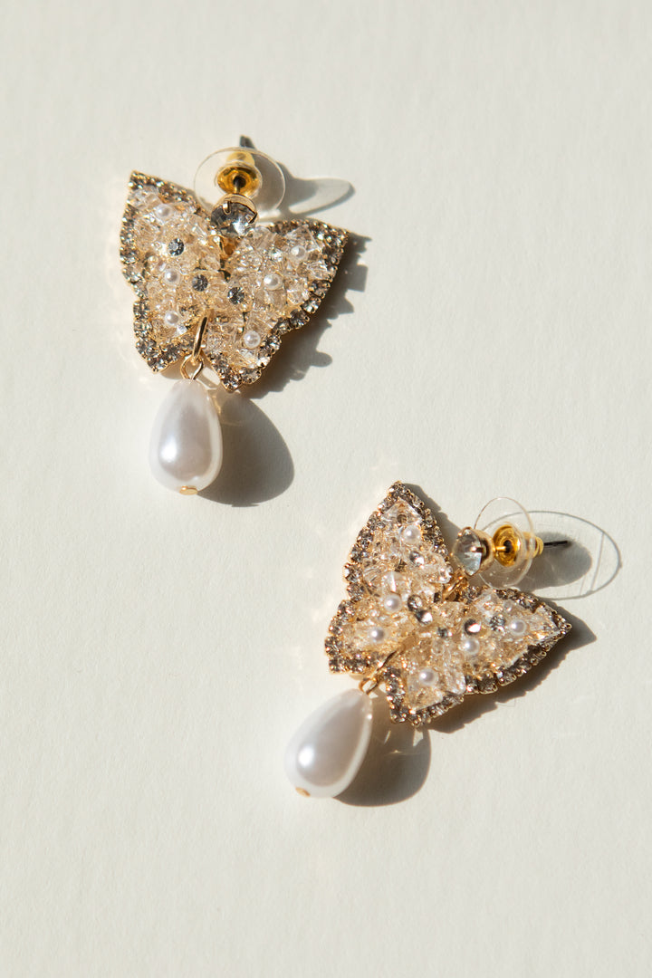 Butterfly Tear Drop Earrings