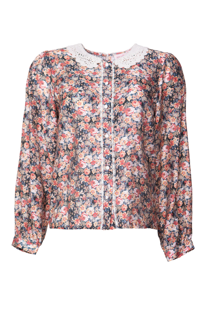 Cambridge Long Sleeve Blouse in Floral - FINAL SALE