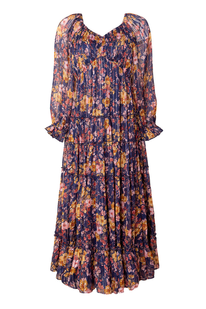 Cassia Dress in Navy Floral - FINAL SALE