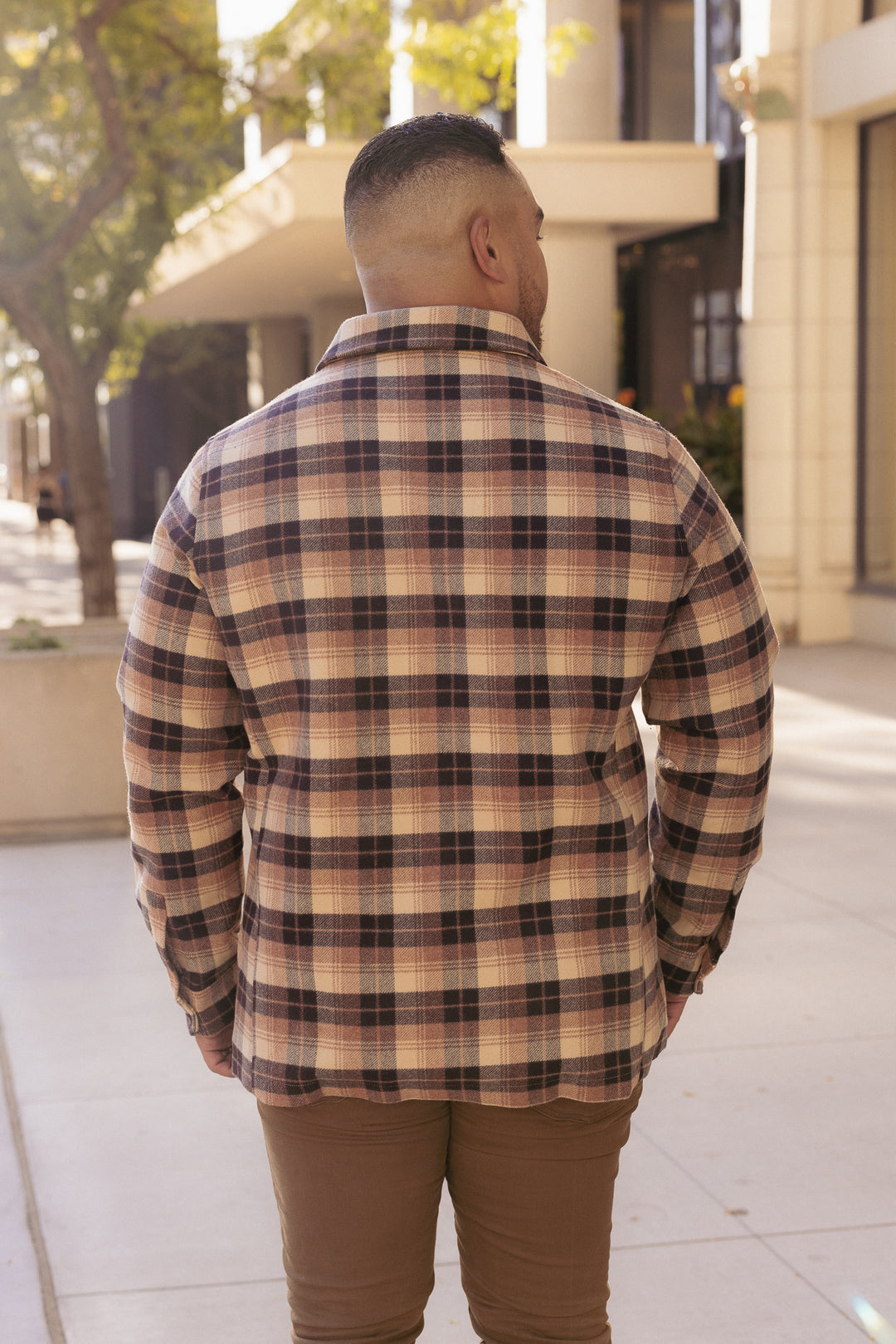 Mens Sam Shirt Jacket in Celine Plaid - FINAL SALE