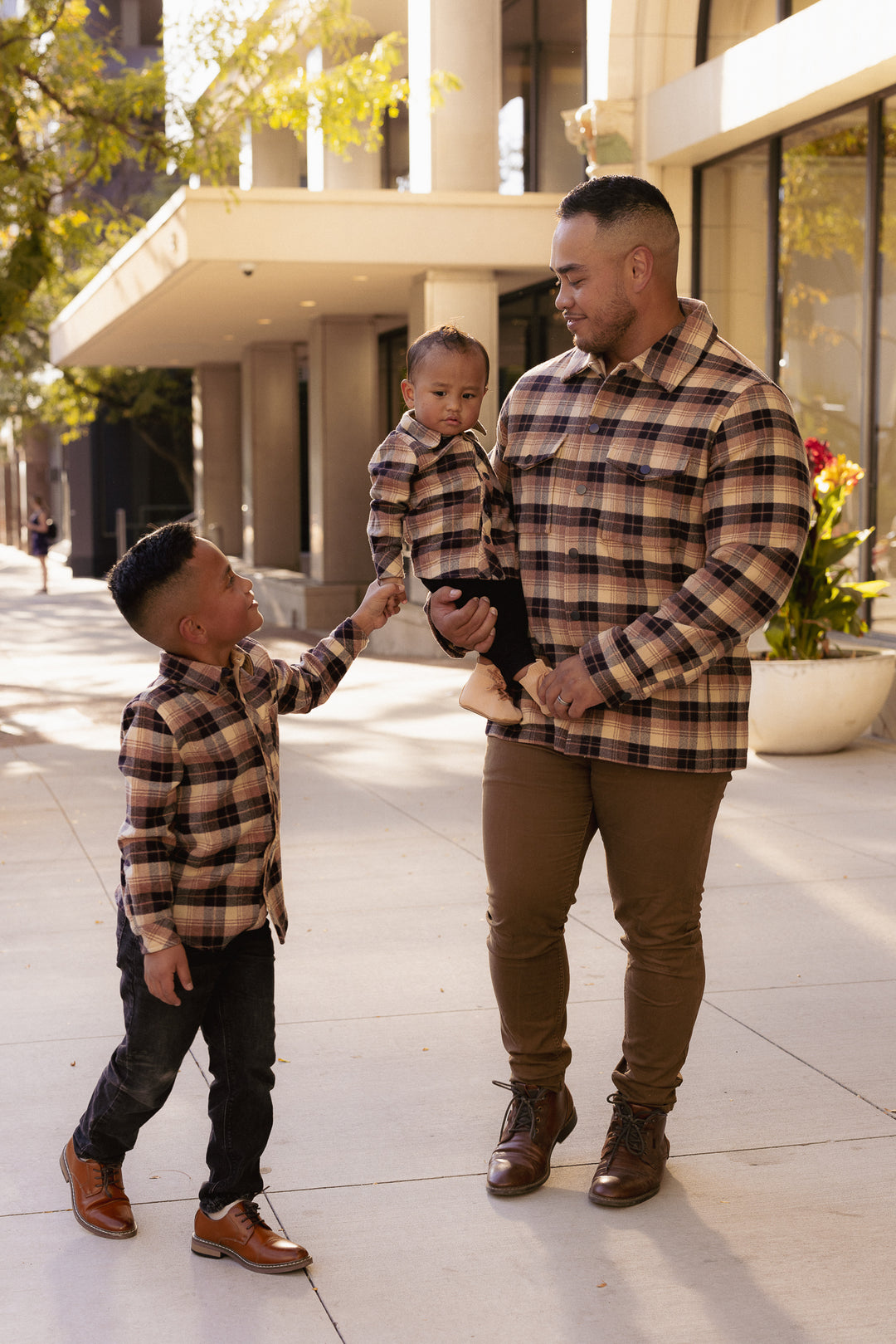 Baby Boys John Shirt in Celine Plaid - FINAL SALE