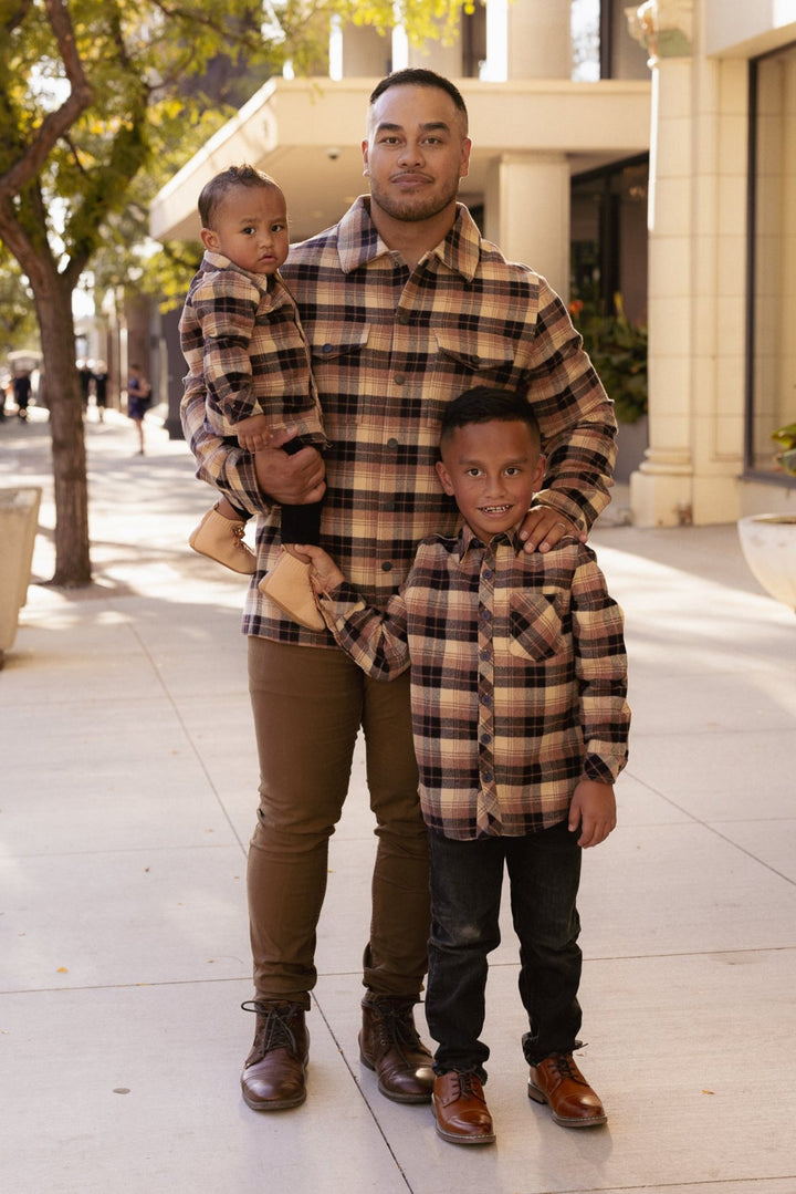 Baby Boys John Shirt in Celine Plaid - FINAL SALE