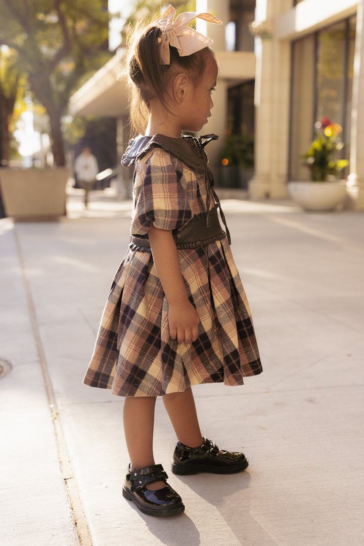 Mini Celine Dress in Plaid - FINAL SALE